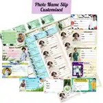 Customised photo Name Slip