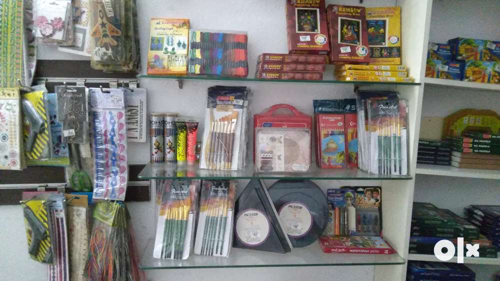 Art & craft items, Shop for sale, stationary items, hobbies kits etc.