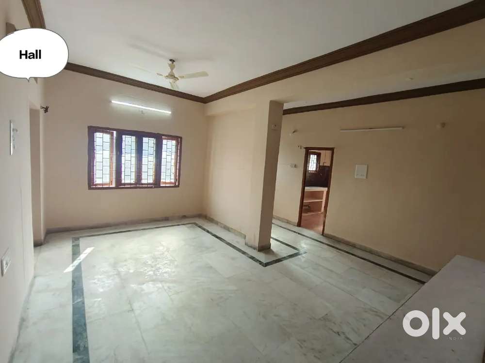 3BHK Flat for Rent in Vijaynagar Colony with Full Ventilation