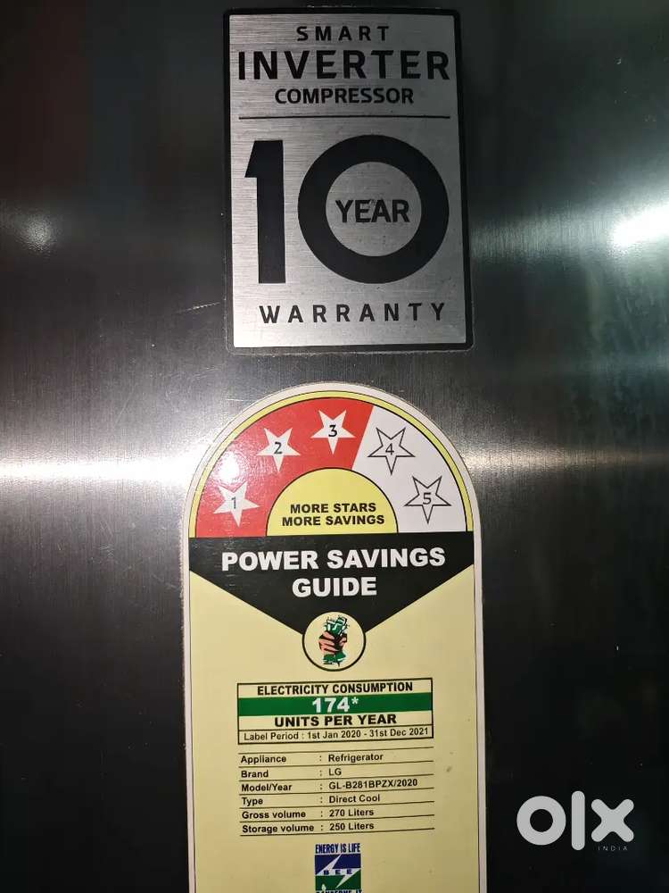 LG REFRIGERATOR (4 YEARS OLD)