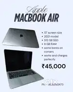 Apple Macbook Air 2021 Model 13 Inch