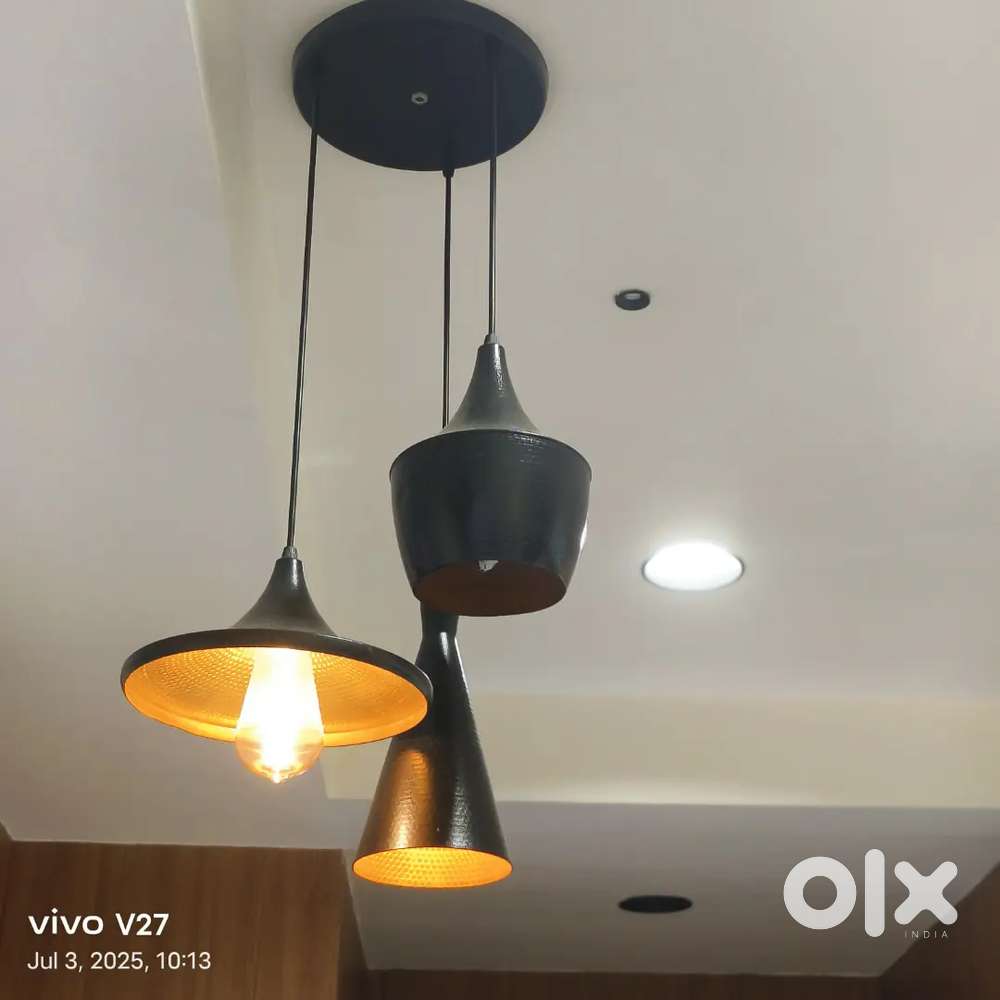 Black colour hanging light