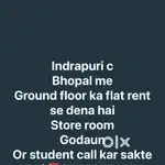 To let 2 bhk glat ground floor indrapuric