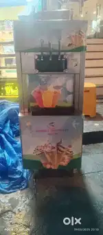 softy making machine three flavour