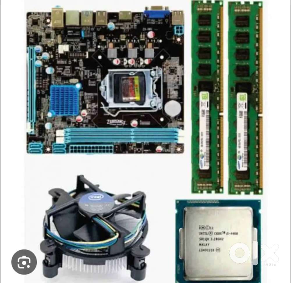 Zeb H61 Motherbord , i3 3rd gen prosscesor, Cooling Fan,16 gb DDR3 Ram