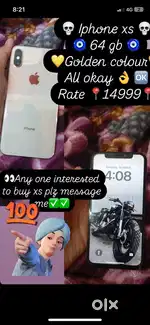 Iphone xs 64 gb gold colour