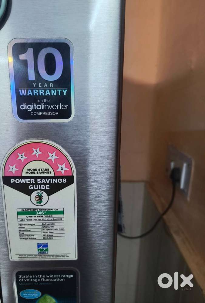 SAMSUNG DOUBLE DOOR 393 LITRE FRIDGE