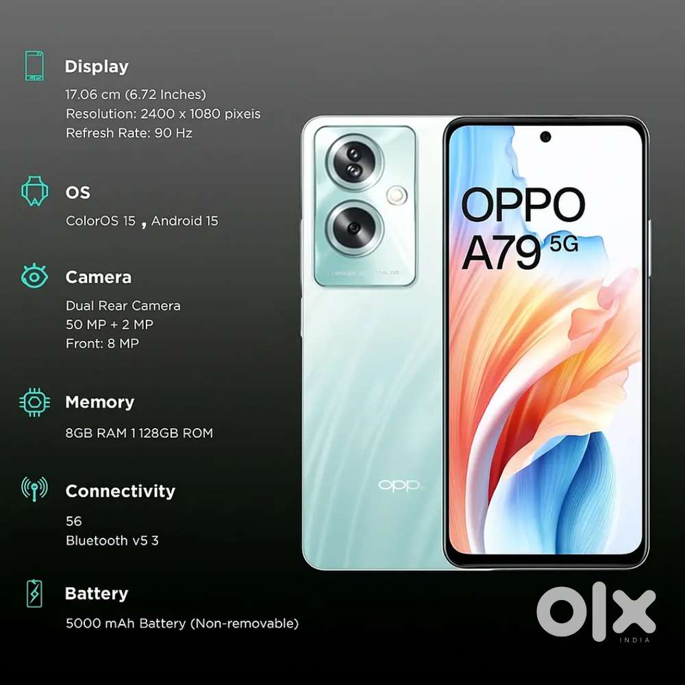 OPPO A79 5G 8GB RAM 128 GB ROM GREEN