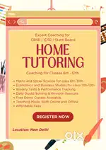 Home Tuition for Class 6th - 12th