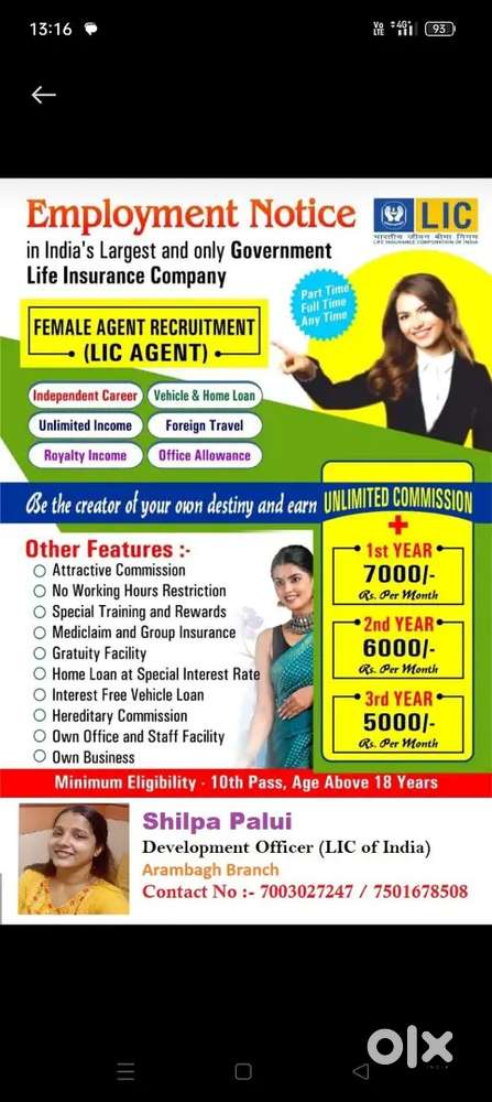 LICI ADVISOR RECRUITMENT DRIVE ,BIMA SAKHI AND RCA AND NORMAL AGENTS