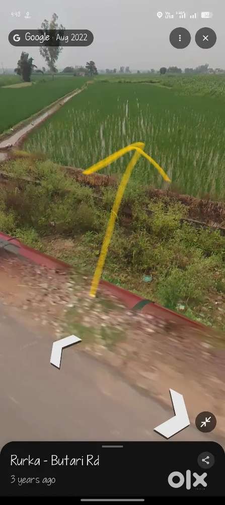 Land for sale rurka to bhutari road..on road two way road