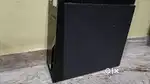 CPU steel cabinet with motherboard and power supply