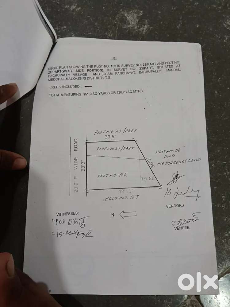 OPEN PLOT AT BACHUPALLY