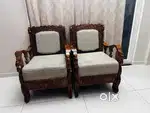 Pure teak wood bastar art Sofa set