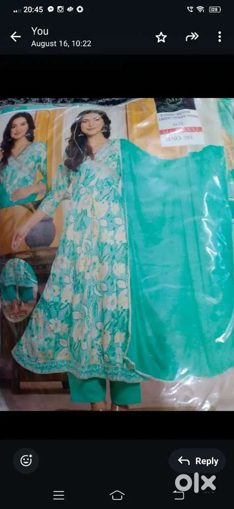 Frock suit(with pant and dupatta)
