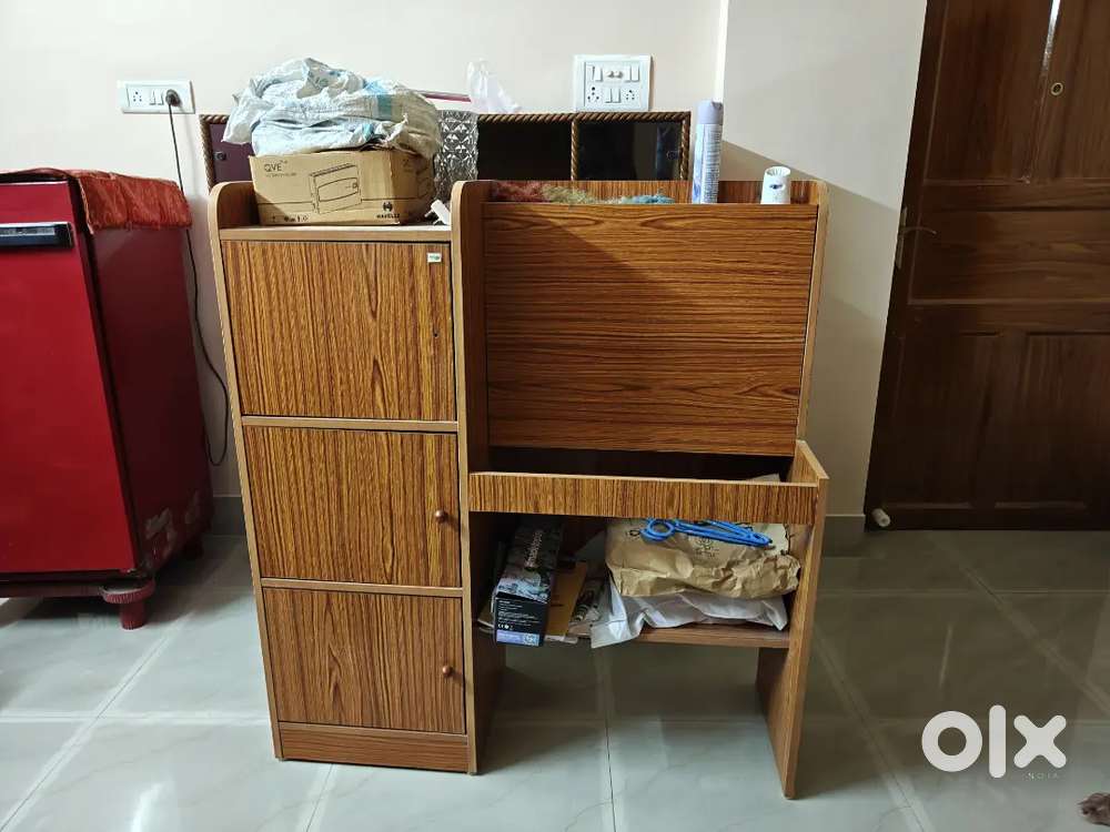 Engineered Wood Study table with storage  Foldable