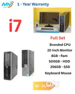 Cash on home delivery  Desktop Laptop CPU Full Set i3-i5-i7