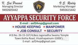 Security, house keeping, room boys, waiter's, receptionist.  Manpower