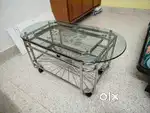 Tea table mirror trolley