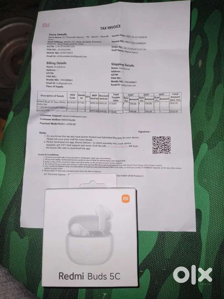 Mi 5air buds
