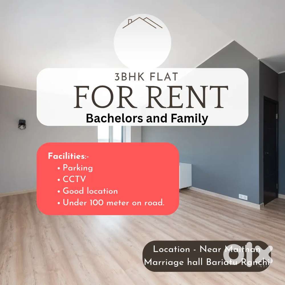 3BHK Flat for rent