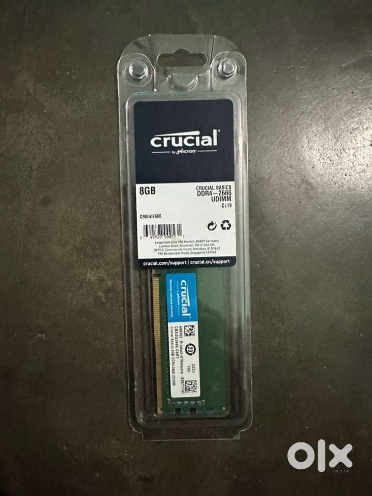 8 GB DDR 4 RAM