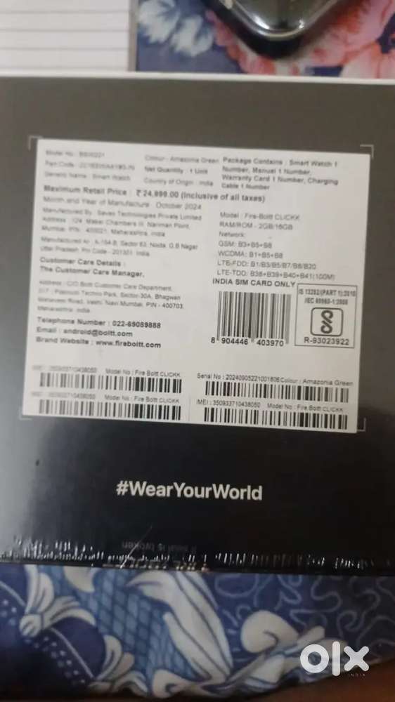 Smart watch fire boltt click