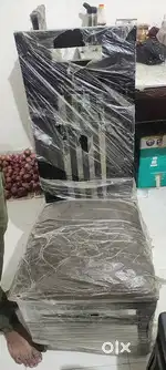 Dining table with 6 chair and center table