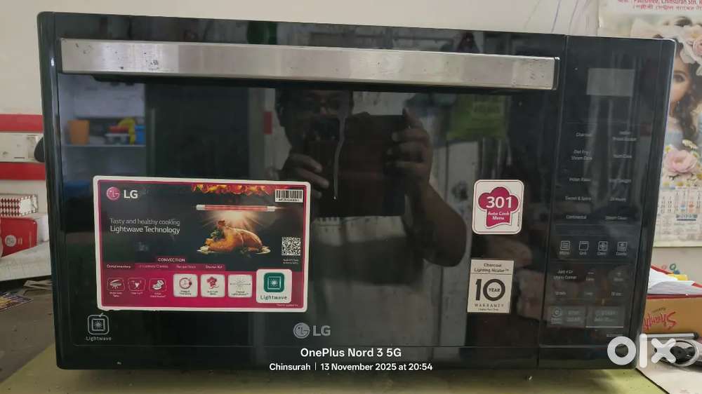 LG 32 Ltr MJ3294BG Charcoal Convection Microwave oven - Black Color