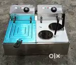 2.5KW + 2.5KW 8L Double Electric 2-in-1 Deep Fryer +Noodle Pasta Boile