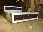 Modern double bed with box storage (Ad-111)