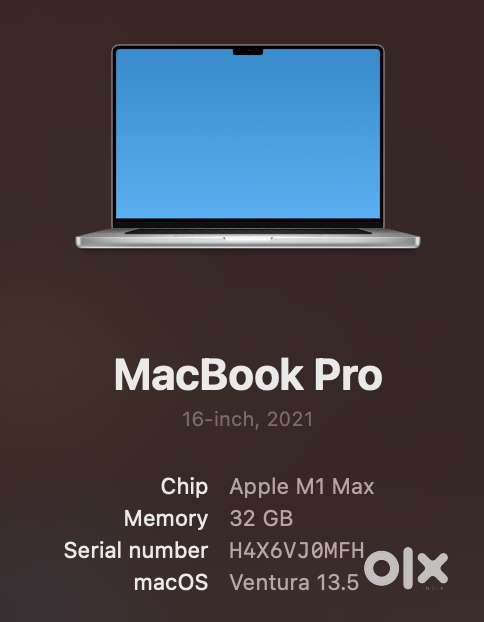 A2485 MacBook Pro M1 Max