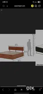 Wakefit Solid Wood Bed And Mattress For Sale