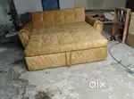Simple and unique 3 seater model sofa cumbed.