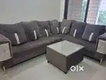 Sofa 6 seater 4+2 L shape & 2x2 tea table