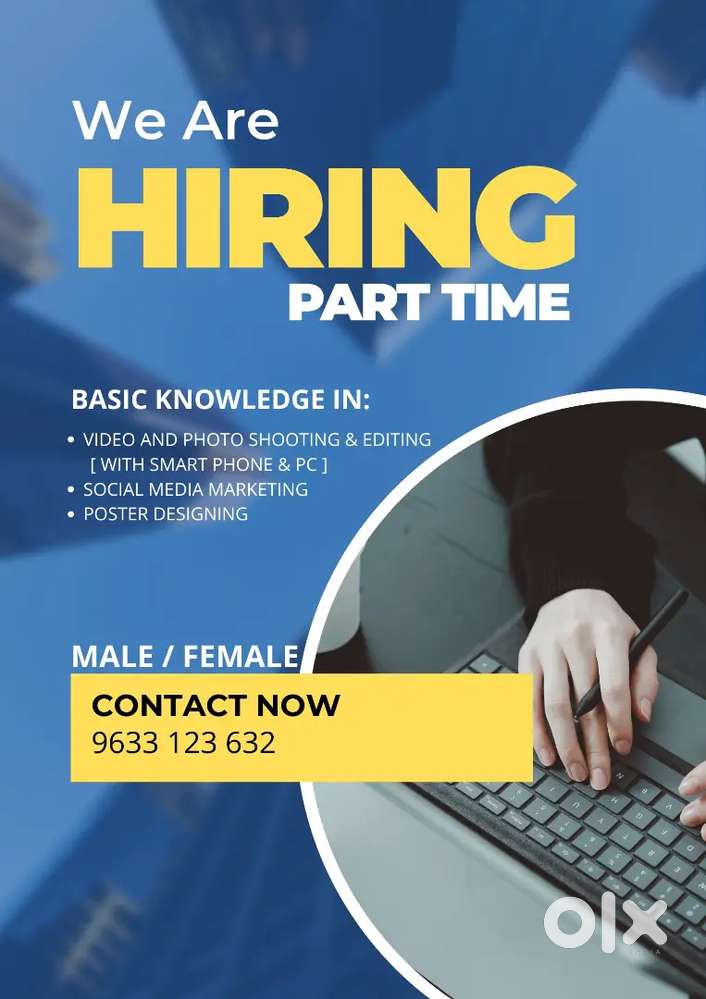 Need basic knowledge in video and photo  editing and social media p