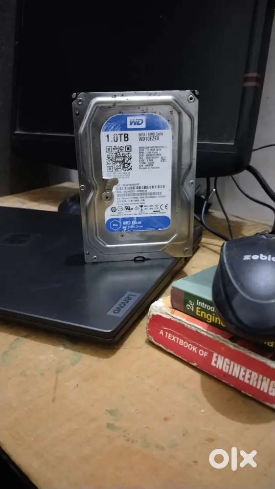 1TB hdd (WD Blue) 64 mb sata, hard disk drive