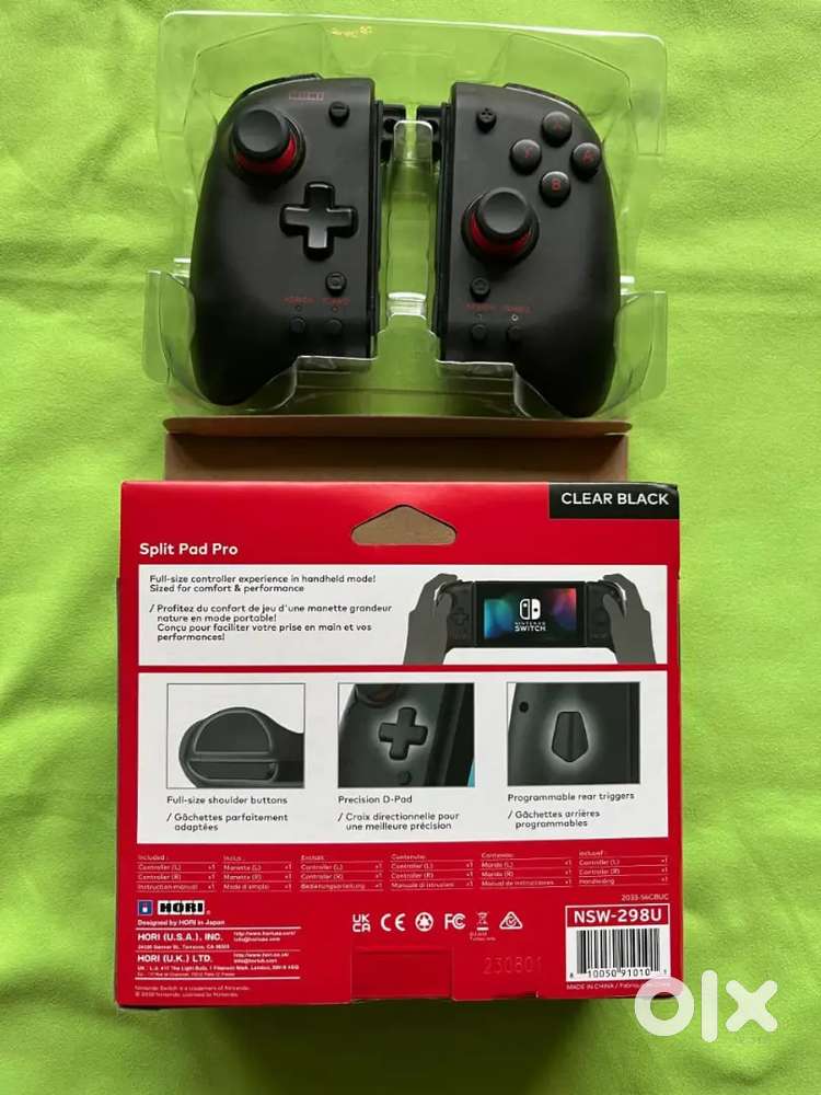 Nintendo Switch OLED Mario Limited Ed.  Red, Bundle Hori Split Pad Pro