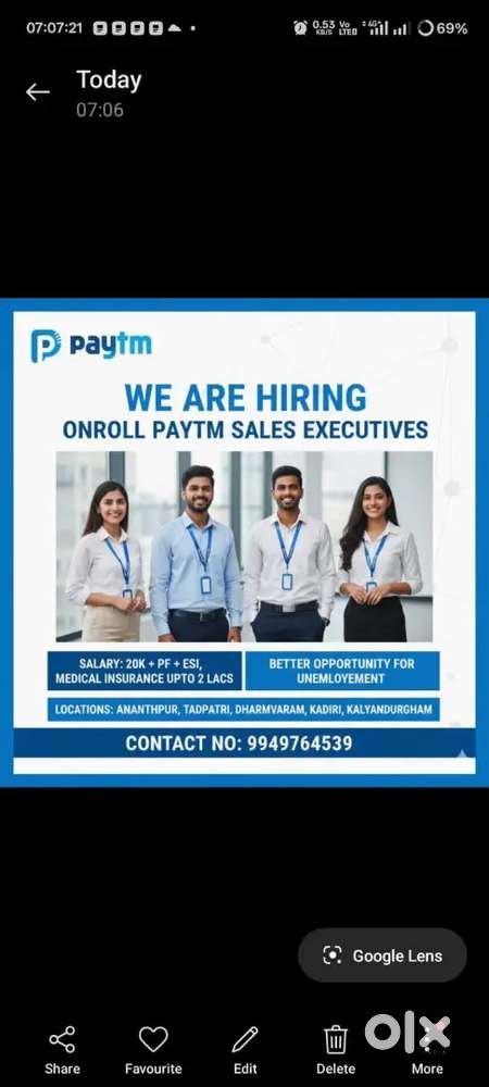 Paytm Sales executive