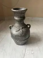 Ceramic pot grey color