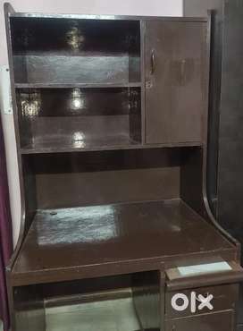 Wooden Table cum Storage Unit - Freshly Painted, Excellent Condition