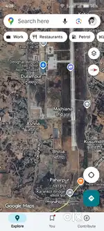 Land near deoghar airport on airport main road