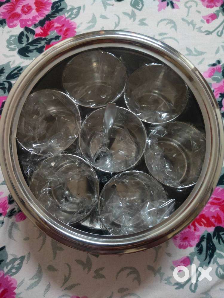 DIWALI GIFT SPICE BOX - STAINLESS STEEL