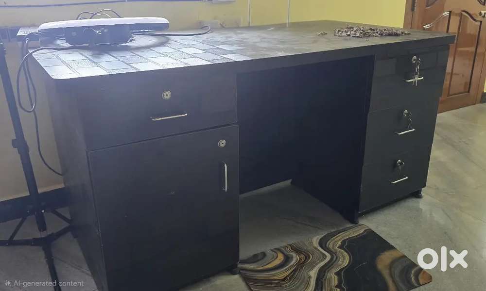 Computer table and chair