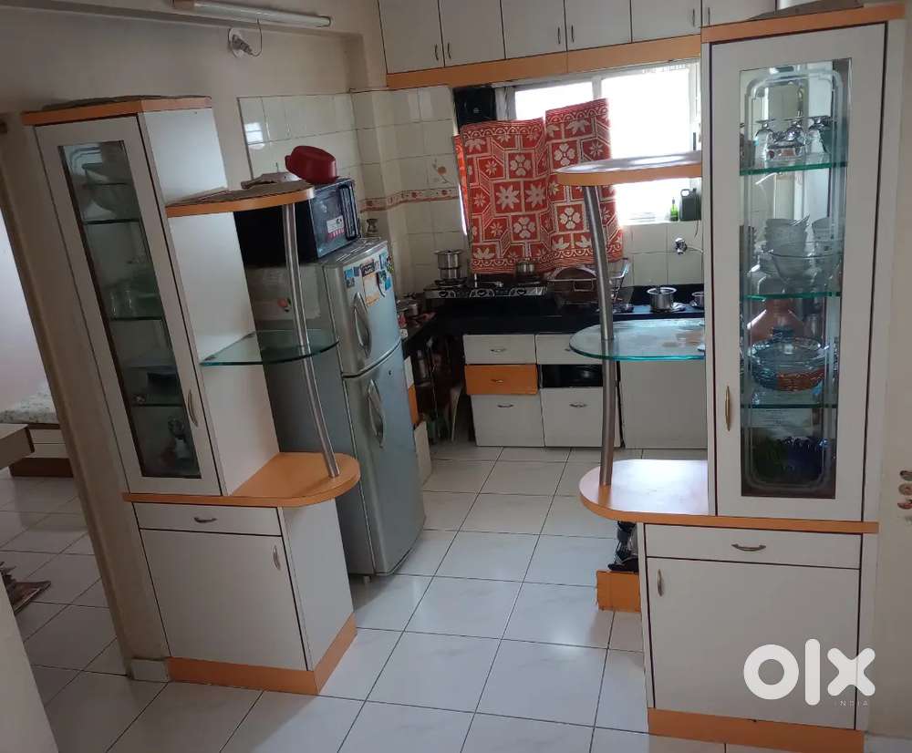 Crockery Cabinet cm room divider Stainless Steel Tubes Cabinet Drawers
