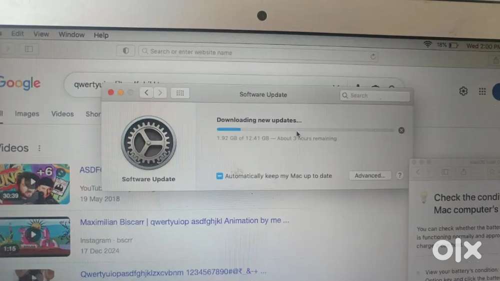 MacBook Air i5 8gb ram