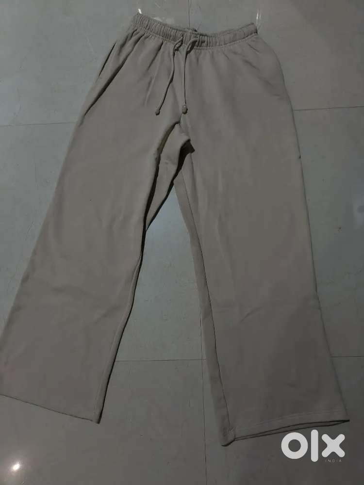 Beige track pants