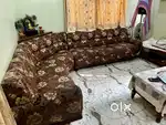 6 seater wall to wall sofa