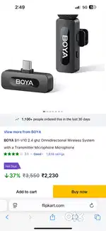 Boya V10 mic