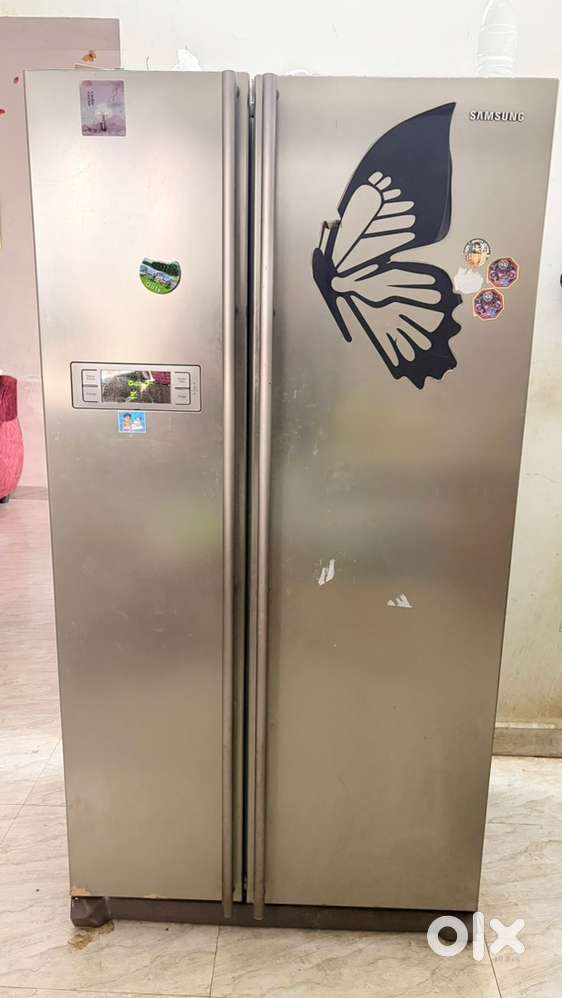 Samsung Side-by-Side Refrigerator (600 Ltrs, Platinum Inox)